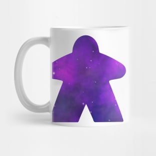Purple Galaxy Nebula Space Meeple | Board Game Fan Mug
